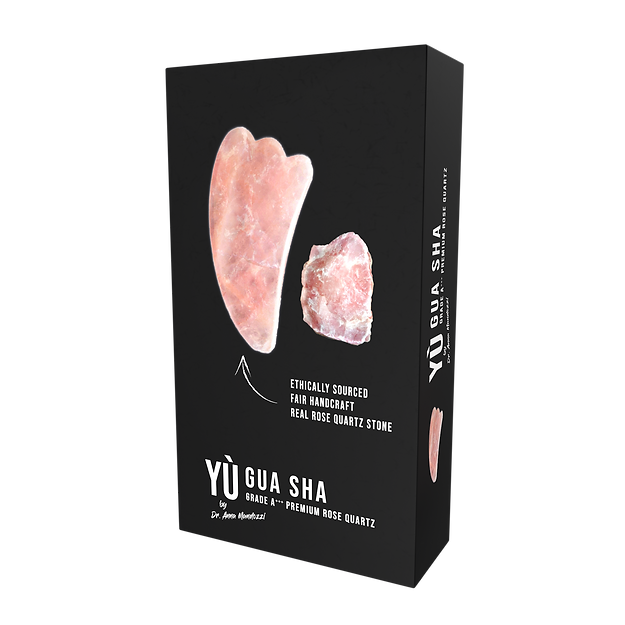 Gua Sha Beauty Stone Quarz Rose