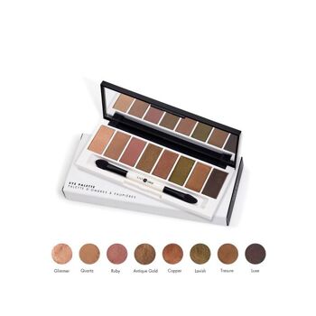 Palette von Lidschatten Lily Lolo Goldene Stunde