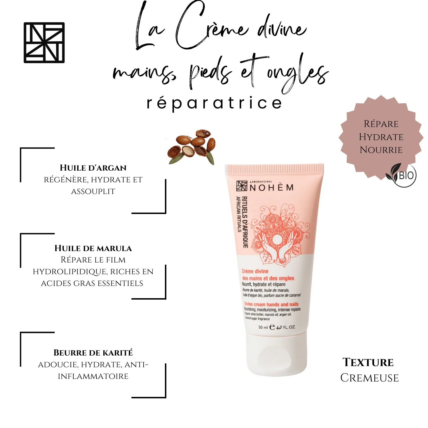 Crème Divine Mains, Pieds et Ongles - Bewell