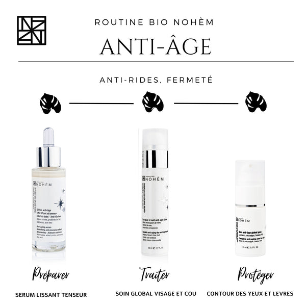 Anti-Aging-Serum, Hebeffekt und Tensor, Ton des Teints und Anti-Felder