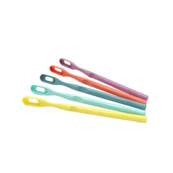 Flexible Zahnbürsten - Set von 10 (2 von jeder Farbe)