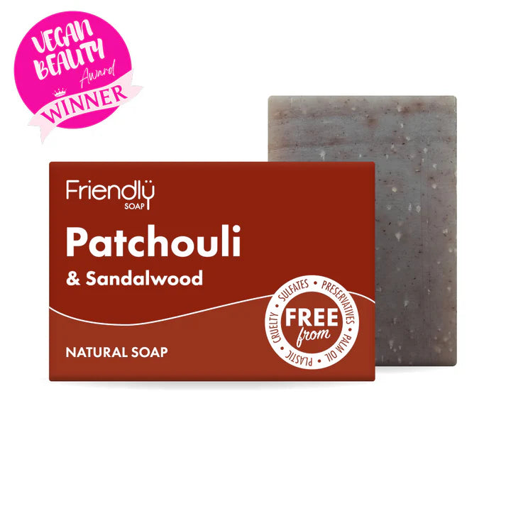 Patchouli und Sandelholz vegane Seife