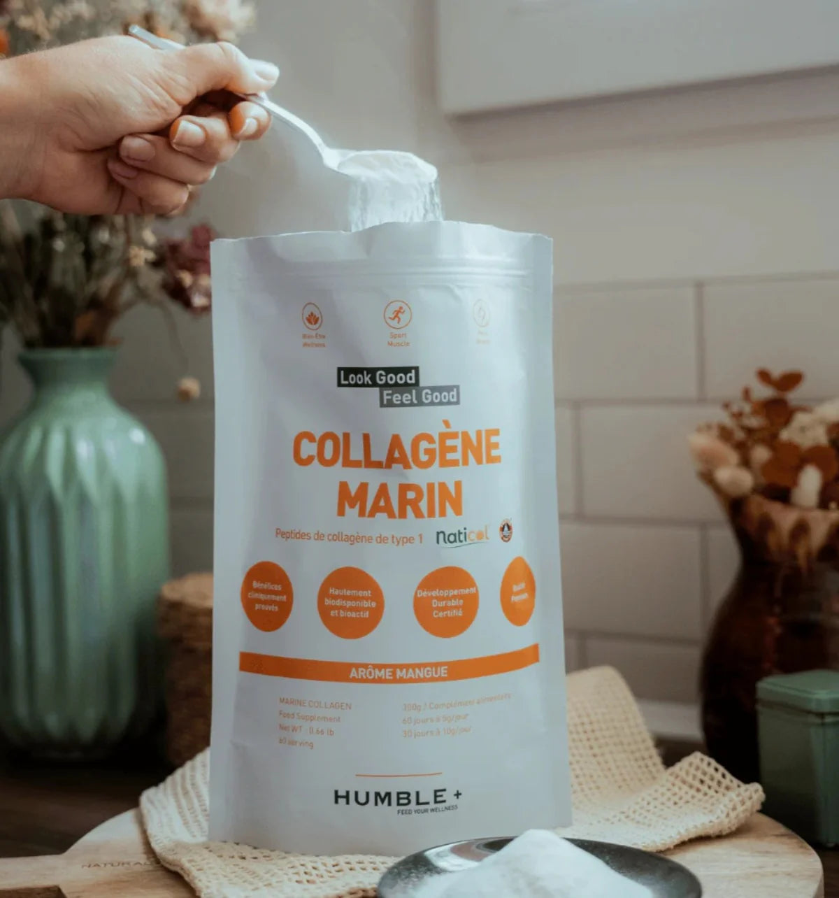 Collagène Marin Neutre en Poudre Humble+, Compléments alimentaires - Bewell - Bewell