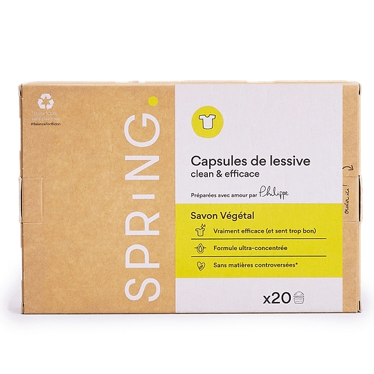 Lessive Savon végétal x20 - Bewell